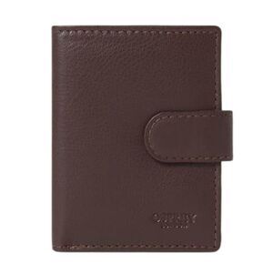 Osprey Wesley Leather Card Holder / Chocolate Brown